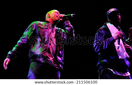 BARCELONA - MAY 25: Wu-Tang Clan, American East Coast hip hop group, performs at Heineken Primavera Sound 2013 Festival on May 25, 2013 in Barcelona, Spain.