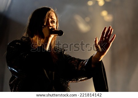 BARCELONA - JUN 14: Lykke Li (singer and songwriter from Sweden) performs at Sonar Festival on June 14, 2014 in Barcelona, Spain.