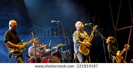 BARCELONA - MAY 30: Pixies (American alternative rock band) in concert at Heineken Primavera Sound 2014 Festival (PS14) on May 30, 2014 in Barcelona, Spain.