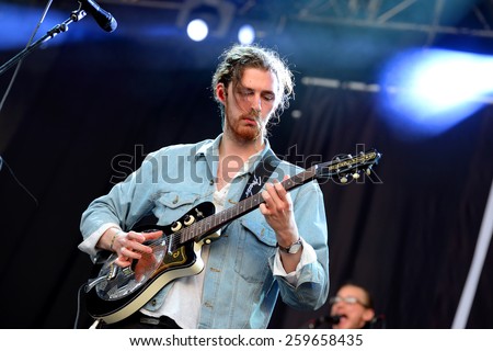 BENICASSIM, SPAIN - JULY 20: Hozier (Irish band) performance at FIB Festival on July 20, 2014 in Benicassim, Spain.