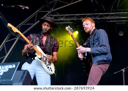 BARCELONA - MAY 30: The Bohicas (indie rock band) performs at Primavera Sound 2015 Festival on May 30, 2015 in Barcelona, Spain.