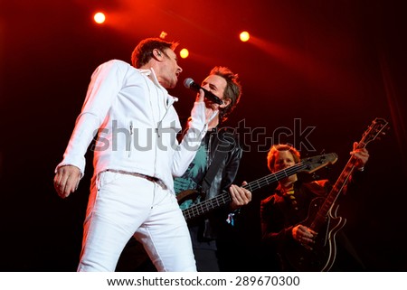 BARCELONA - JUN 20: Duran Duran (pop band) performs at Sonar Festival on June 20, 2015 in Barcelona, Spain.
