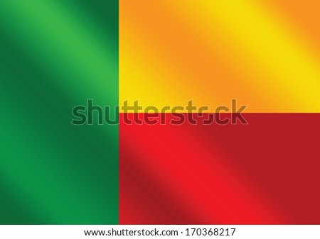 Benin flag themes idea design