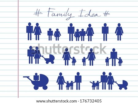 People Family icon Pictogram People