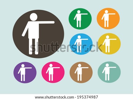 Pictograms people Man Icon Sign Symbol Pictogram