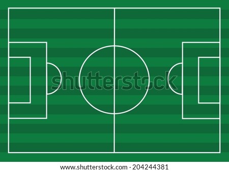 Soccer field or Football textured grass field