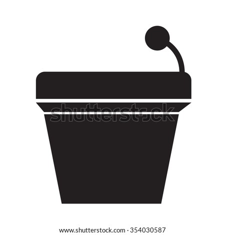 Podium Without Speaker icon Illustration Art