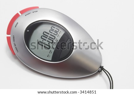 A modern digital electronic sports stop watch.