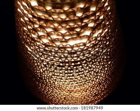 A modern corrugated cardboard lamp made out of recycled pasteboard