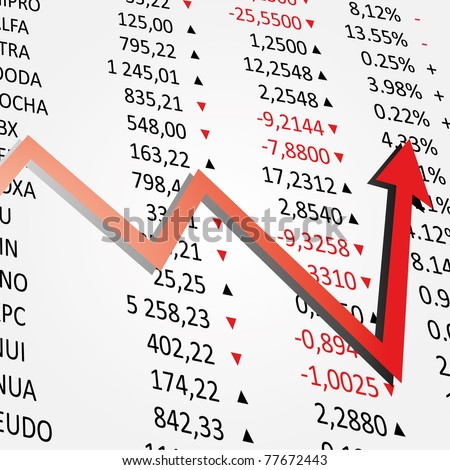 Render stock market graph