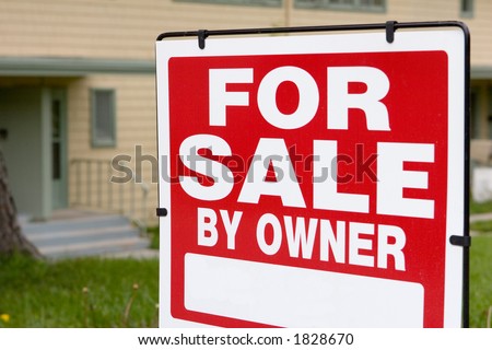 blank sign for sale by owner