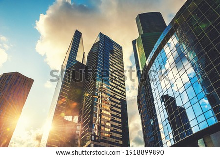 Similar – Image, Stock Photo Sun on skyscraper in Berlin