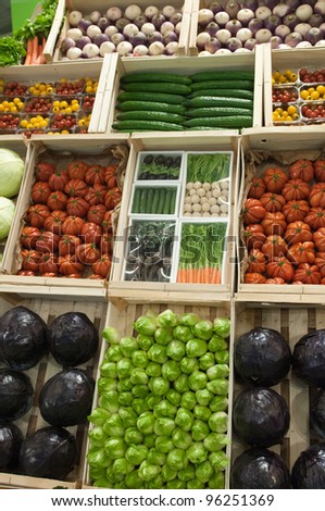 PARIS - FEBRUARY 26: Vegetables at The Paris International Agricultural Show 2012 on February 26, 2012 in Paris