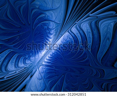 abstract frozen butterfly fractal background for art projects