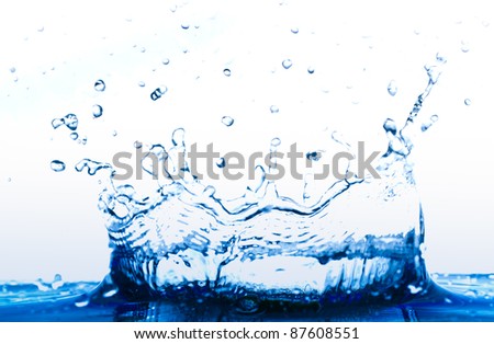 water splash stop motion