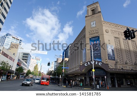 AUCKLAND, NZ  - MAY 29: Auckland Civic Theatre on May 29 2013.It\'s one of the only seven of its style (Atmospheric theatre) remaining in the world.
