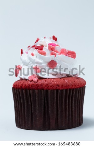 Cupcake on white background