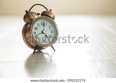 Desk clock at home