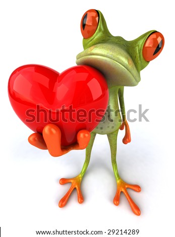 Frog With A Heart Stock Photo 29214289 : Shutterstock