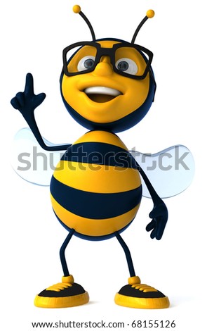 Bee With Glasses Stock Photo 68155126 : Shutterstock