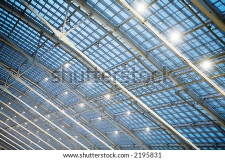 ceiling of an office building