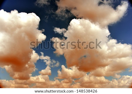 Beautiful colorful clouds