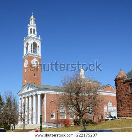 Ira Allen Chapel in University of Vermont (UVM), Burlington, Vermont, USA