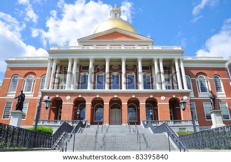 Massachusetts State House, Boston Beacon Hill, Massachusetts, USA.