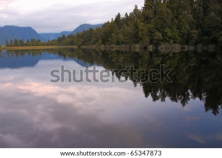 Lake Matheson, Fox, New Zealand
