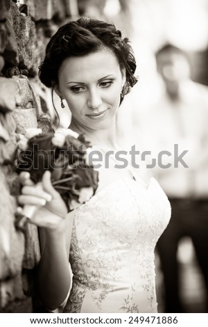 wedding photography is very beautiful couple. Black and white