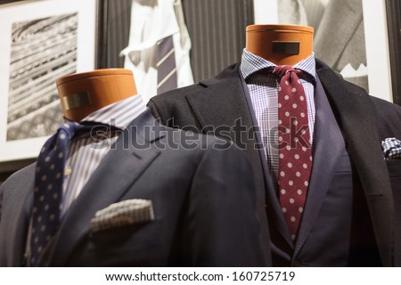 Suit on the mannequin