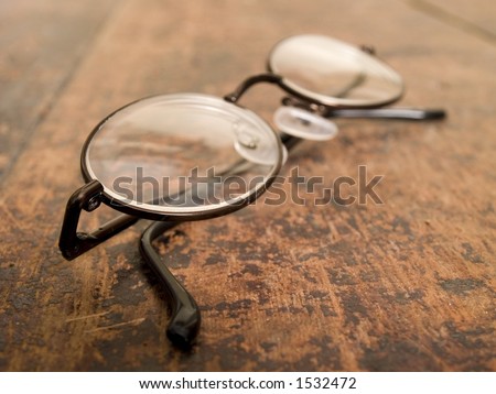 Reading Glasses. Shallow depth of field
