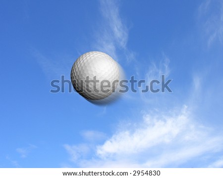 Golf ball and Blue Sky