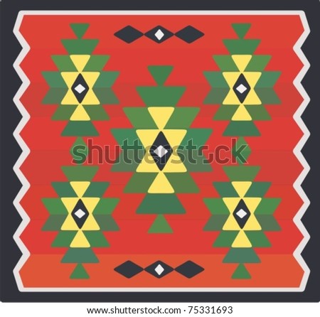 Kilim Stock Vector Illustration 75331693 : Shutterstock