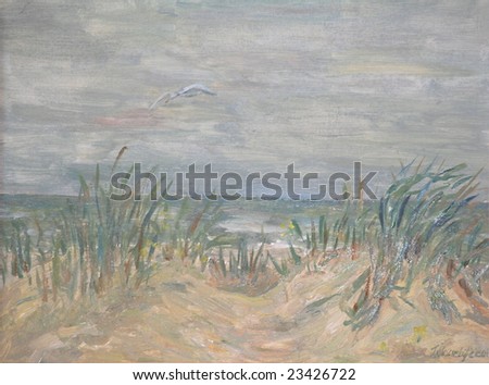 Baltic sea before the storm (original oil painting)