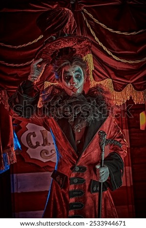 Similar – Image, Stock Photo Devilish greeting