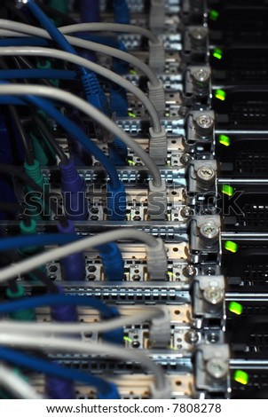 cabling in a server room