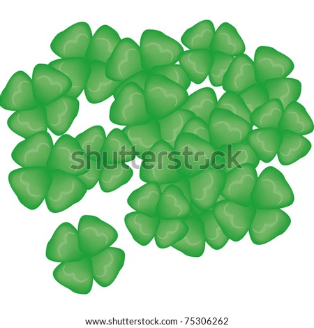 vector lucky four-leaf clover