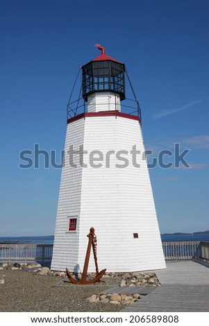 Lighthouse in St. Andrews by the Sea, New Brunswick, Maritimes, Canada