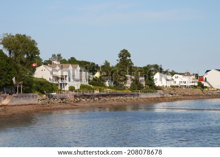 Waterfront property on the Bay of Fundy in St. Andrews, New Brunswick, Maritimes, Canada