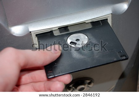 Insert Floppy Disk Stock Photo 2846192 : Shutterstock