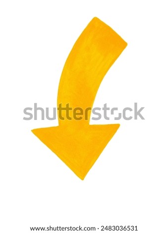 Similar – Image, Stock Photo yellow arrow painted on the metallic fence