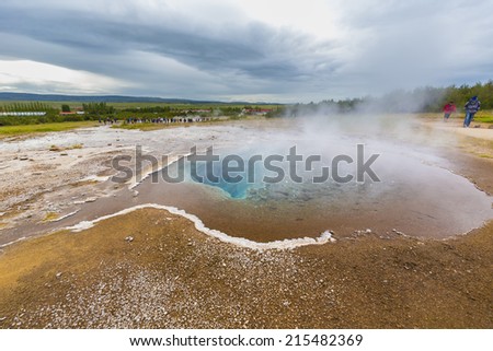 The Great Geysir, is a geyser in southwestern Iceland