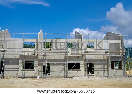 An apartment construction site