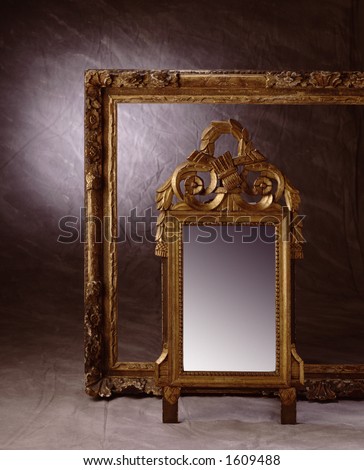 An old frame and mirror