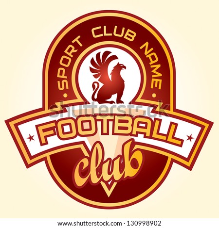 Football Club Symbol. Vector Emblem, Design. - 130998902 : Shutterstock
