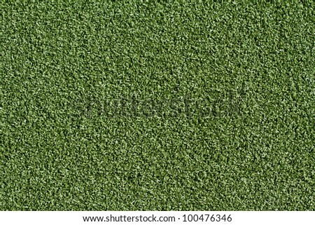 Brand new artificial grass of a field