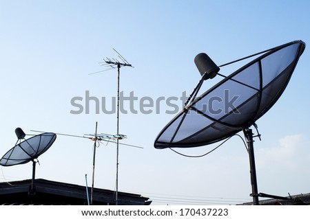 Satellite Dish and TV Antenna