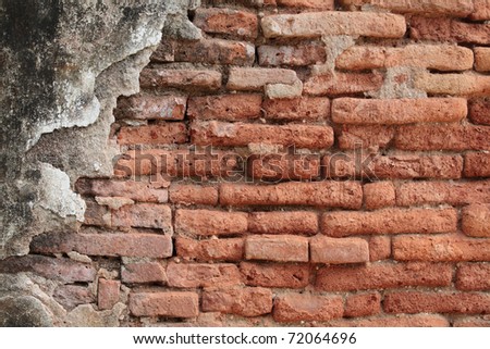 old brick wall,temple wall