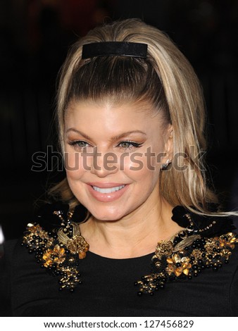 LOS ANGELES - FEB 05:  Fergie arrives to the \'Safe Haven\' Hollywood Premiere  on February 05, 2013 in Hollywood, CA